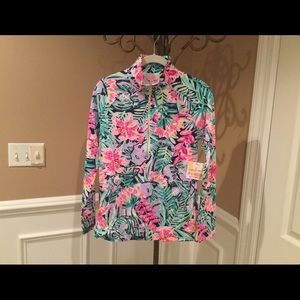 NWT Lilly Pulitzer Quarter ZIP Top - XS